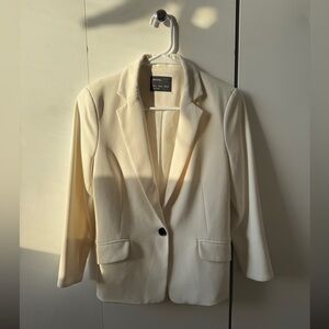 Bershka Off-White Blazer S